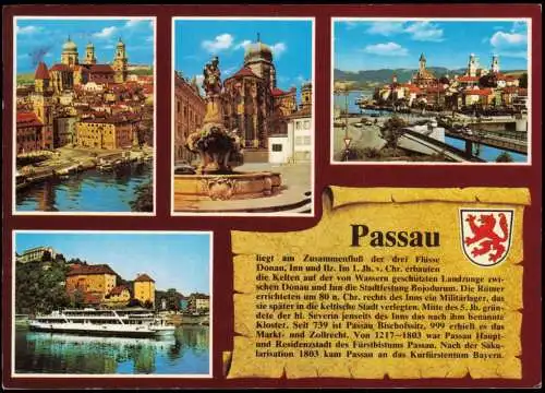 Ansichtskarte Passau Stadtteilansichten - Chronikkarte 1984
