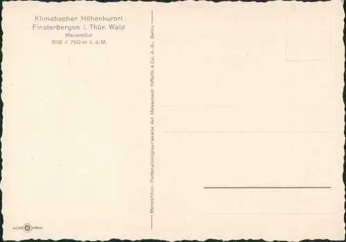 Ansichtskarte Finsterbergen-Friedrichroda Marienblick 1938