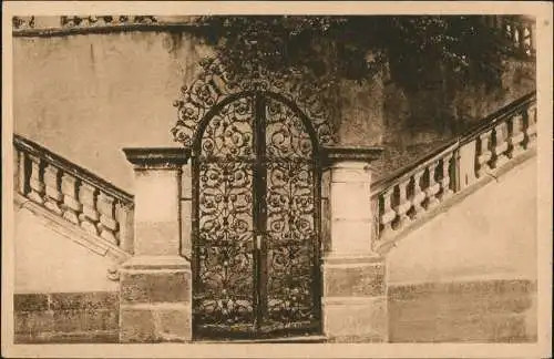 Ansichtskarte Meersburg Aufgang Sommerresidenz des Bischofs von Konstanz 1930