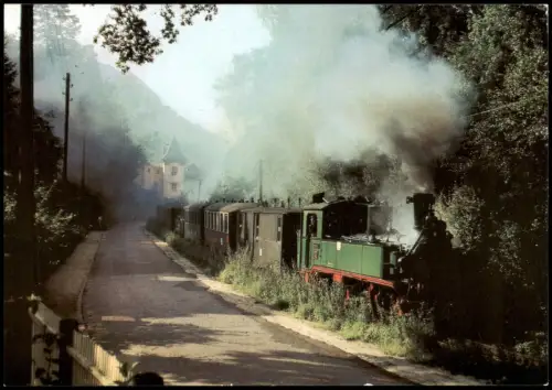 Oberlößnitz Radebeul Traditionsbahn     Lok 99539  Lößnitzgrund 1984