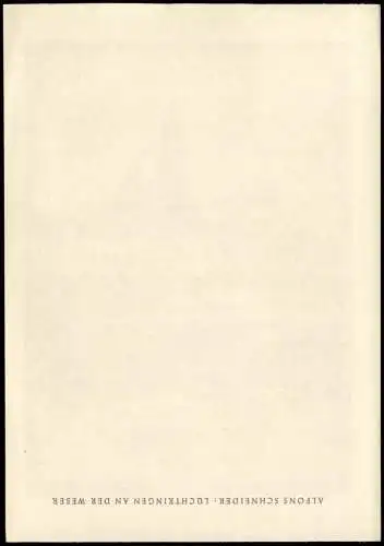 Lüchtringen-Höxter (Weser) Scherenschnitt Schattenschnitt - Stadt 1962