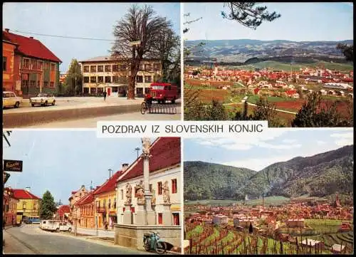 Postcard Gonobitz Slovenske Konjice Stadt, Straßen Untersteiermark 1968