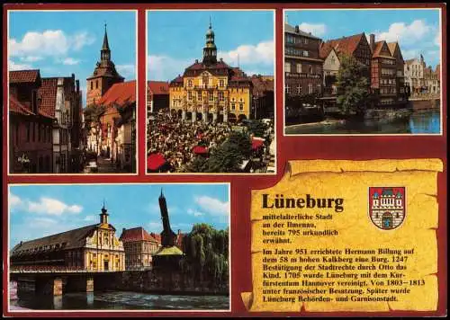Ansichtskarte Lüneburg Stadtteilansichten - CHRONIKKARTE 1986