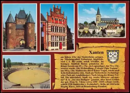 Ansichtskarte Xanten Stadtteilansichten - Chronikkarte 1986