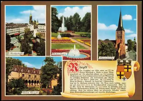 Ansichtskarte Rheydt-Mönchengladbach Stadtteilansichten - Chronikkarte 1986