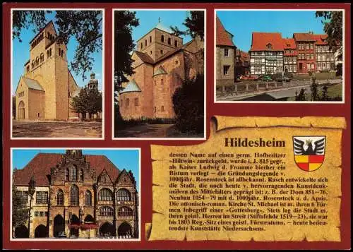 Ansichtskarte Hildesheim Stadtteilansichten - Chronikkarte 1986