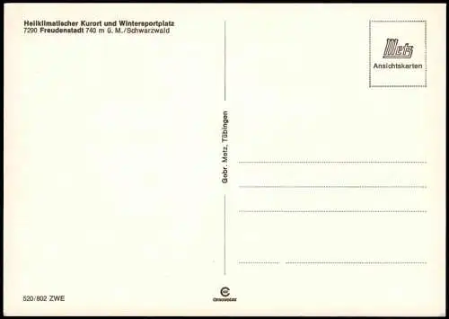 Ansichtskarte Freudenstadt Stadtteilansichten - Chronikkarte 1985