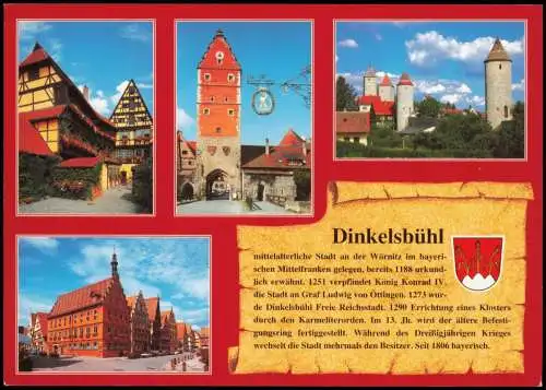 Ansichtskarte Dinkelsbühl Stadtteilansichten - Chronikkarte 1986