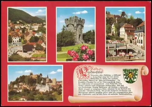 Ansichtskarte Lindenfels (Bergstraße) Stadtteilansichten - Chronikkarte 1986