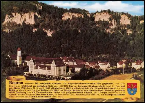 Ansichtskarte Beuron Stadtpartie - Chronikkarte 1988