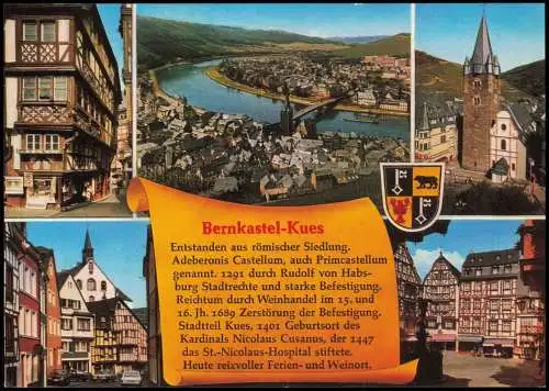 Bernkastel-Kues Berncastel-Cues Stadtteilansichten - Chronikkarte 1985