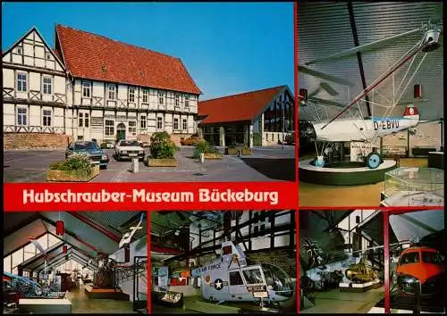 Ansichtskarte Bückeburg Hubschrauber-Museum - Mehrbild 1988