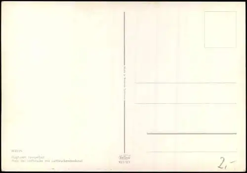 Ansichtskarte Tempelhof-Berlin Flughafen Tempelhof 1969