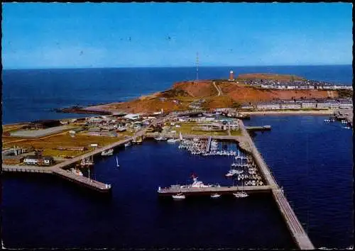 Ansichtskarte Helgoland (Insel) Luftbild Luftaufnahme Südhafen 1987