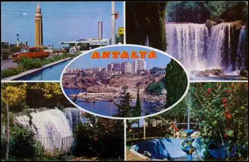 Postcard Antalya Stadt und Umlandansichten 1986