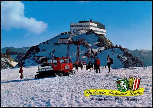 Ramsau am Dachstein Gletscher-Restaurant Hunerkogel, Schneeraupe 1979