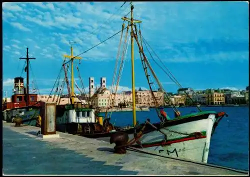 Cartoline Molfetta Il Porto - Hafen 1989  Retour Stempel