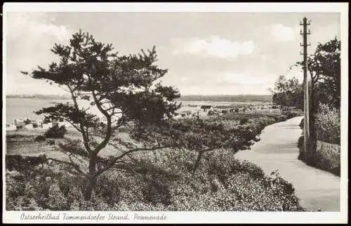 Ansichtskarte Timmendorfer Strand Strandpromenade 1954