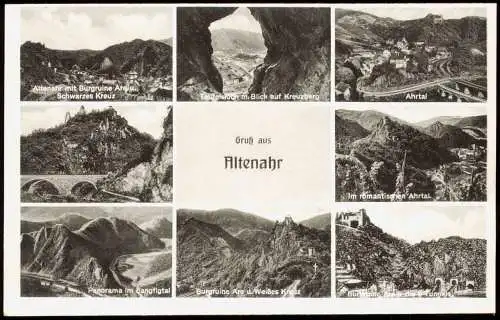 Ansichtskarte Altenahr Stadtteilansichten 1956