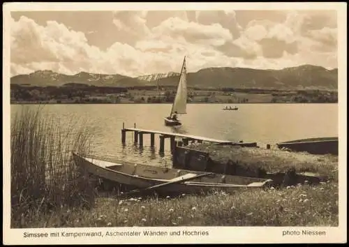 Hirnsberg Simssee-Bad Endorf Kampenwand, Aschentaler Wänden und Hochries 1965