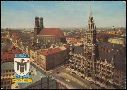 Ansichtskarte München 800 Jahre Stadt 1958