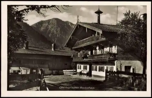 Ansichtskarte .Bayern Oberbayrisches Bauernhaus - Fotokarte 1935