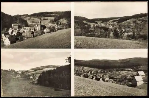 Ansichtskarte Heimbuchenthal (Spessart Unterfranken) 4 Bild Ortsansichten 1958
