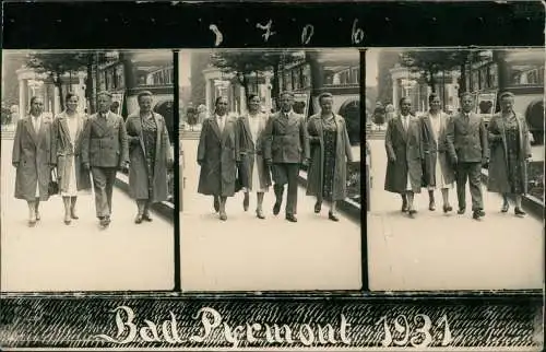 Foto Bad Pyrmont 3 Bild Mann und Frauen Kurpromenade 1931 Privatfoto
