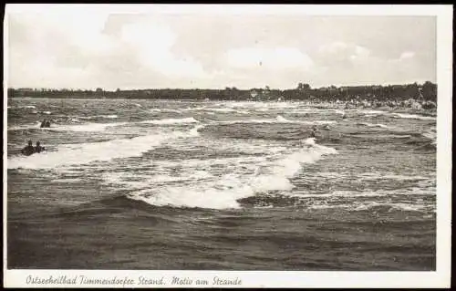 Ansichtskarte Timmendorfer Strand Motiv am Strande 1953