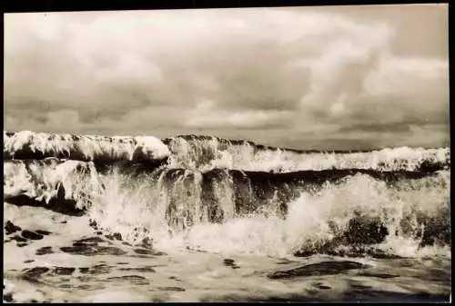 Ansichtskarte St. Peter-Ording Windstärke 11 1959