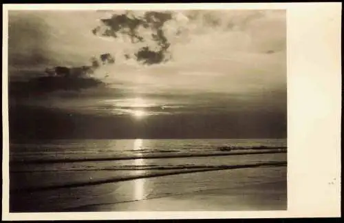 Ansichtskarte St. Peter-Ording Sonnenuntergang - Stimmungsbild 1959