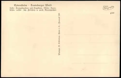 Ansichtskarte Holzhausen-Externsteine-Horn-Bad Meinberg Externsteine 1940