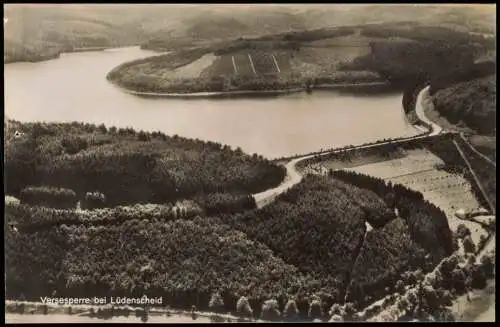 Ansichtskarte Lüdenscheid Luftbild Versetalsperre 1961