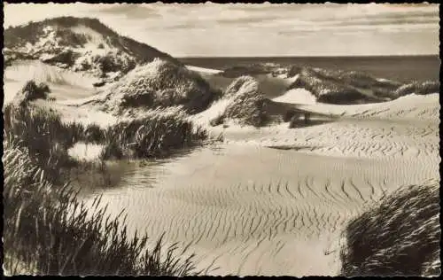 Ansichtskarte Sylt Wanderdüne Fotokarte 1965  Hörnum Hapag Seebäderdienst