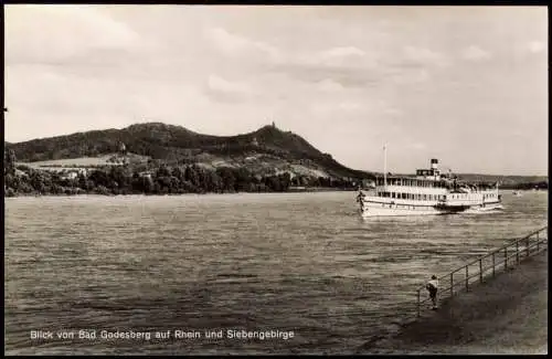 Ansichtskarte Bad Godesberg-Bonn Stadt, Rheindampfer 1959