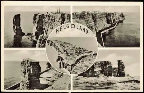 Ansichtskarte Helgoland (Insel) 5 Bild Inselansichten 1961