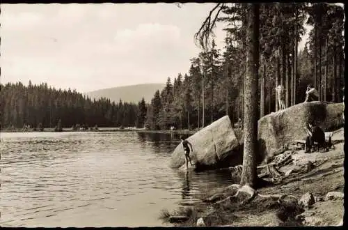 Ansichtskarte Fichtelberg (Oberfranken) Fichtelsee 1960