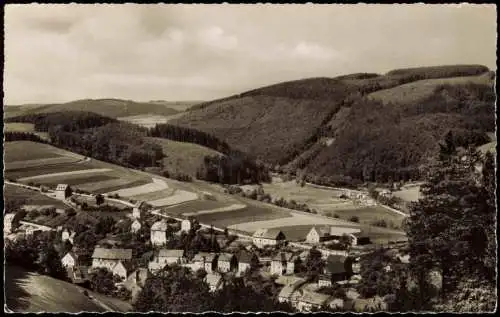 Ansichtskarte Schwalefeld-Willingen (Upland) Panorama-Ansicht 1963