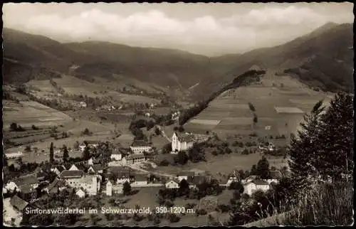 .Baden-Württemberg Simonswäldertal im Schwarzwald - Fotokarte 1965