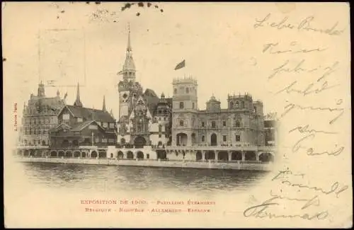 CPA Paris Pavillons Étrangers 1900