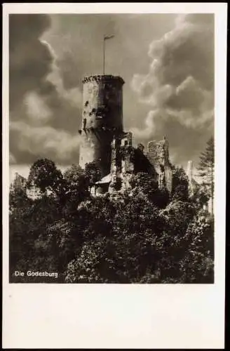 Ansichtskarte Bad Godesberg-Bonn Burg-Restaurant Inh. Otto Clauß 1950
