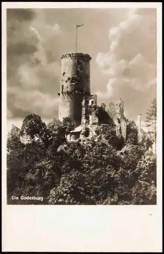 Ansichtskarte Bad Godesberg-Bonn Die Godesburg 1950