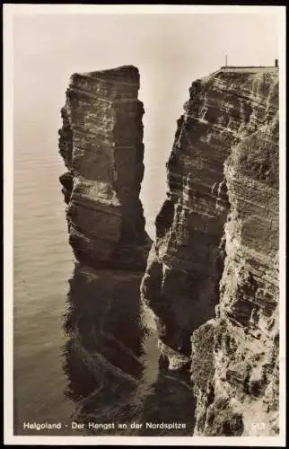 Ansichtskarte Helgoland (Insel) Der Hengst an der Nordspitze 1957