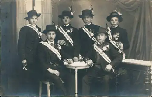 Ansichtskarte  Menschen / Soziales Leben - Männer Gruppenbild Jäger 1917