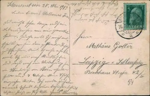 Ansichtskarte Schauenstein Arbeiter im Steinbruch 1913