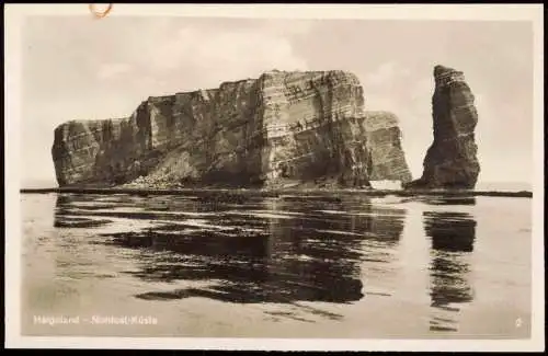 Ansichtskarte Helgoland (Insel) Inselansicht Felsen-Insel Nordost-Küste 1930