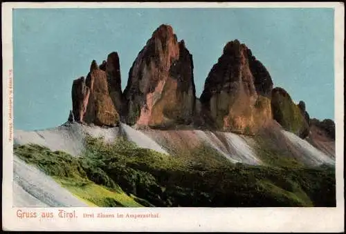 Hayden Cortina d’Ampezzo | Anpëz | Anpezo Drei Zinnen im Ampezzothal Tirol 1901