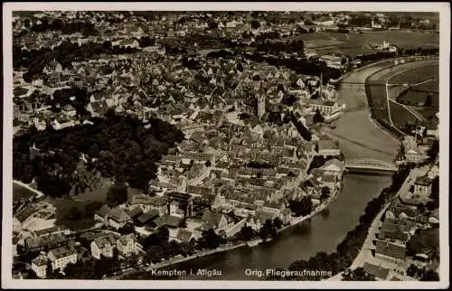 Ansichtskarte Kempten (Allgäu) Luftaufnahme Luftbild 1936