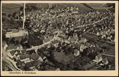Ansichtskarte Schnaitheim-Heidenheim an der Brenz Luftbild 1936