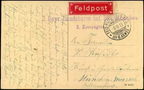 Postkaart Blankenberge Blankenberghe Hafen Dampfer 1915 Feldpost Bayr Landsturm